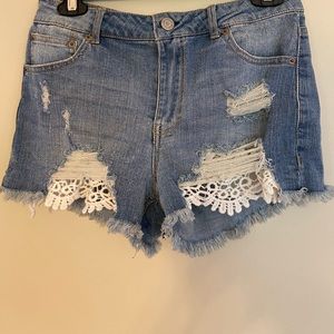 NWOT high rise festival shortie